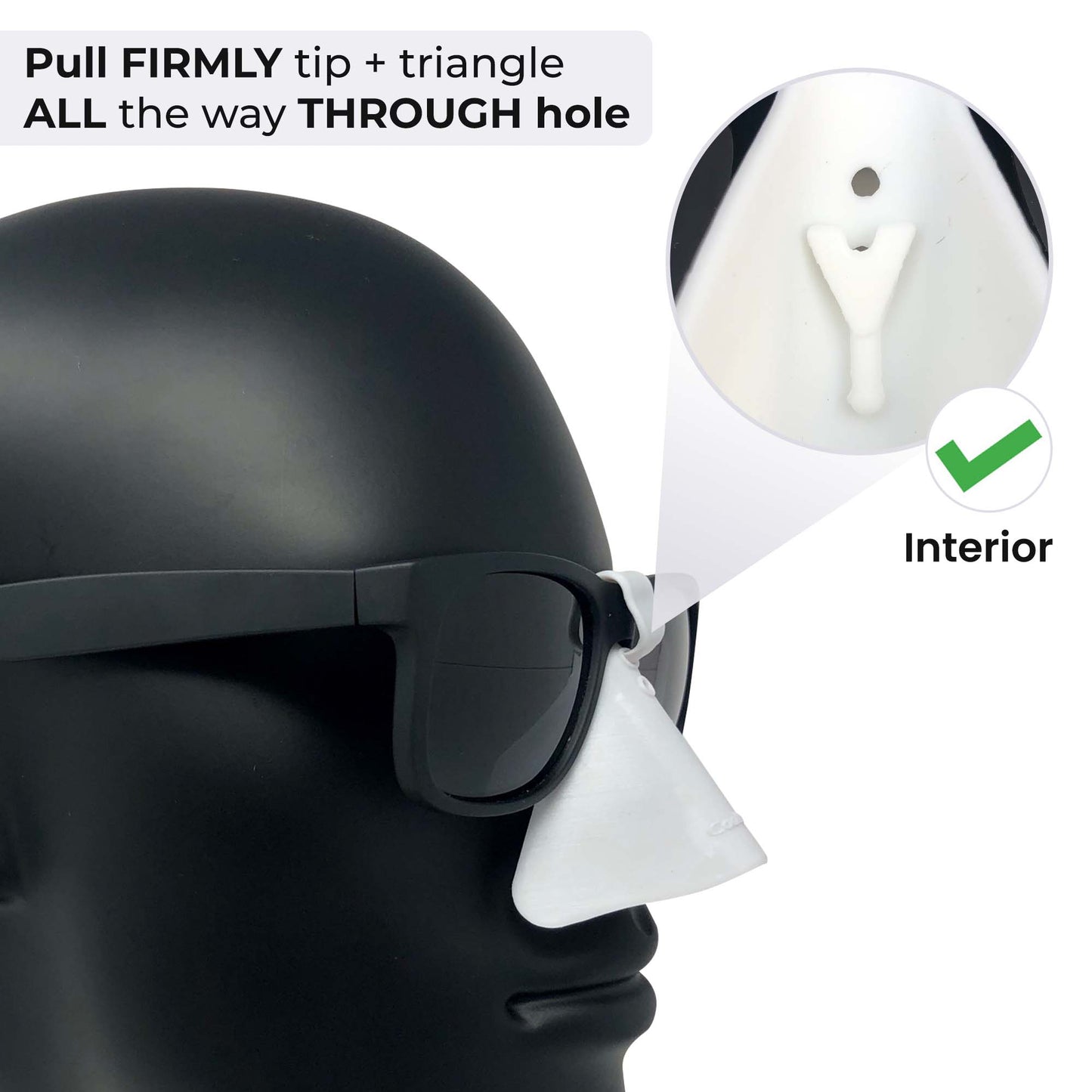 CoolNES - UV Sunlight Skin Protection Nose Guard for Glasses UPF 50+ Patented Medical Grade Protector, Pack of 4 CoolNES®