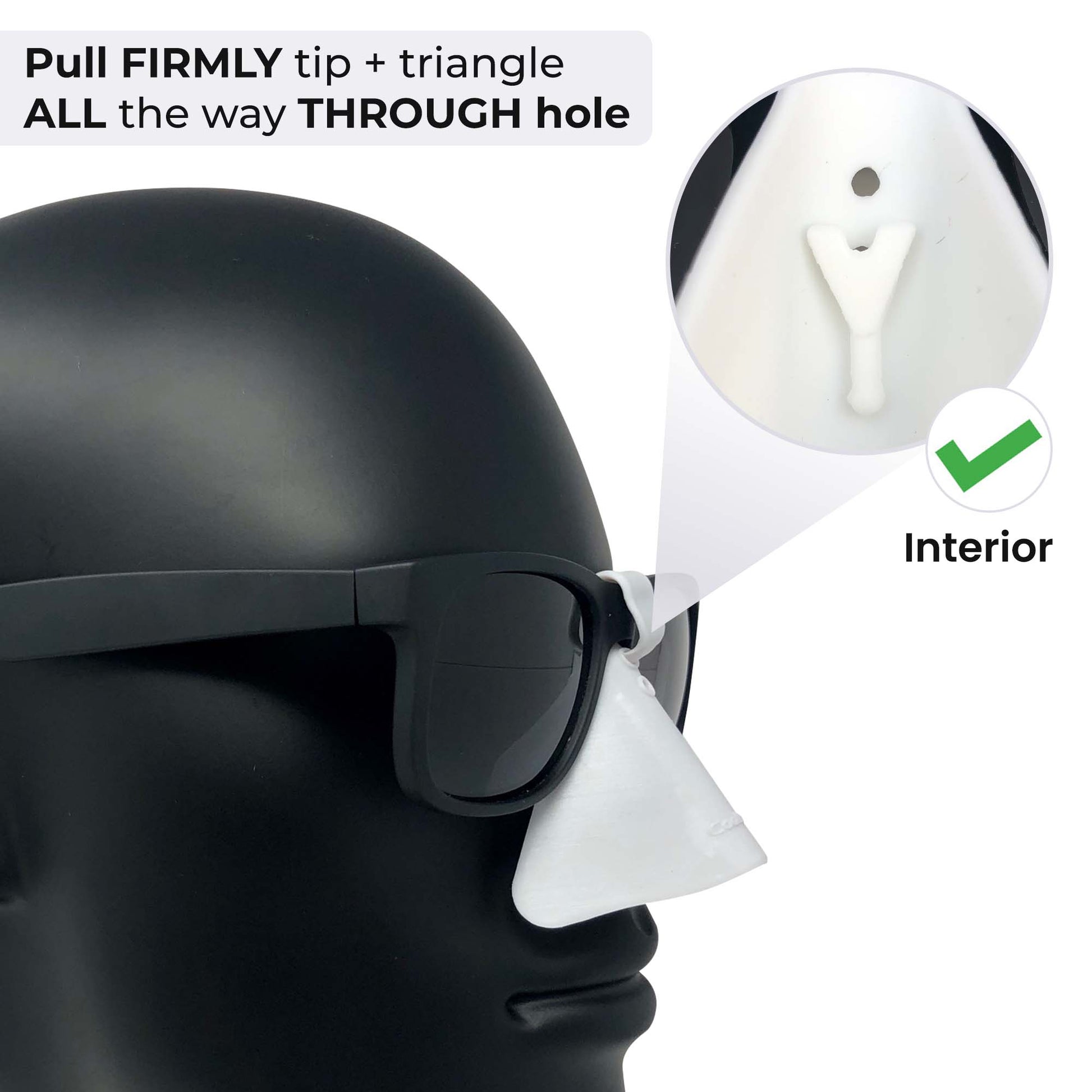 CoolNES - UV Sunlight Skin Protection Nose Guard for Glasses UPF 50+ Patented Medical Grade Protector, Pack of 4 CoolNES®